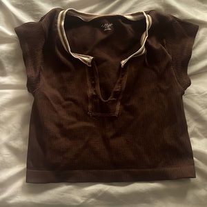 popular urban baby tee in brown !